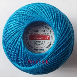 Włóczka ARIA 100 g - kolor 363 - niebieski