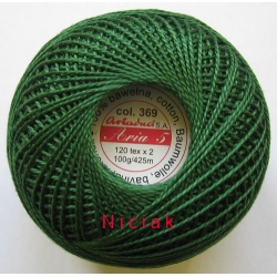 Włóczka ARIA 100 g - kolor 369 - zielony