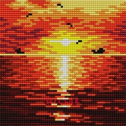 Kanwa - Zachód słońca - 15 x 15